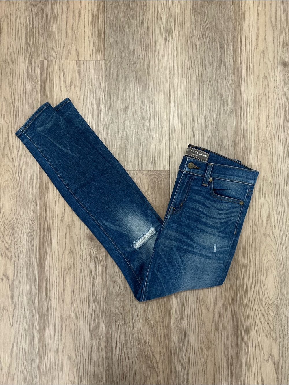 Point Sur Denim J.Crew Womens 28 Distressed Skinny Jeans B5488